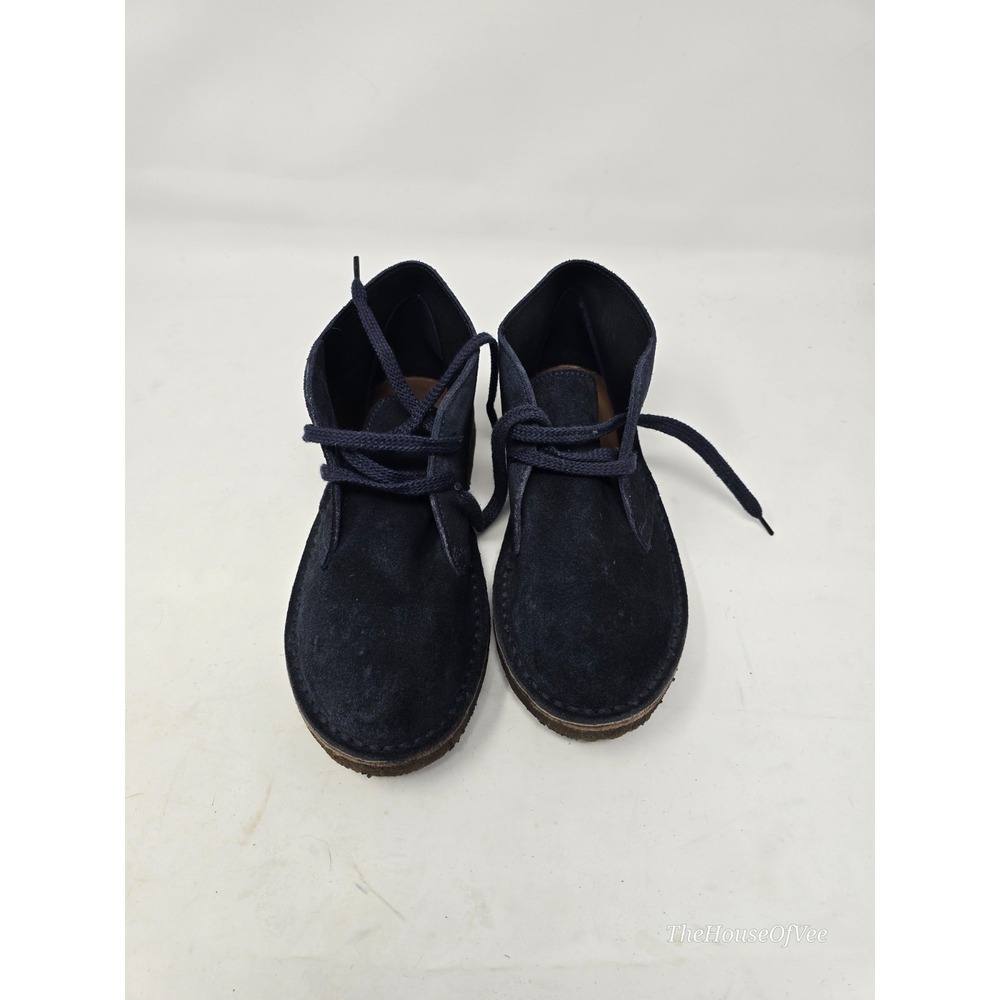 Crewcuts J.Crew MacAlister Navy Blue Suede Chukka Boots Made in Italy Sz K3